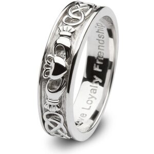 ladies claddagh wedding ring sl-sd8 - size: 5.5 made in ireland.