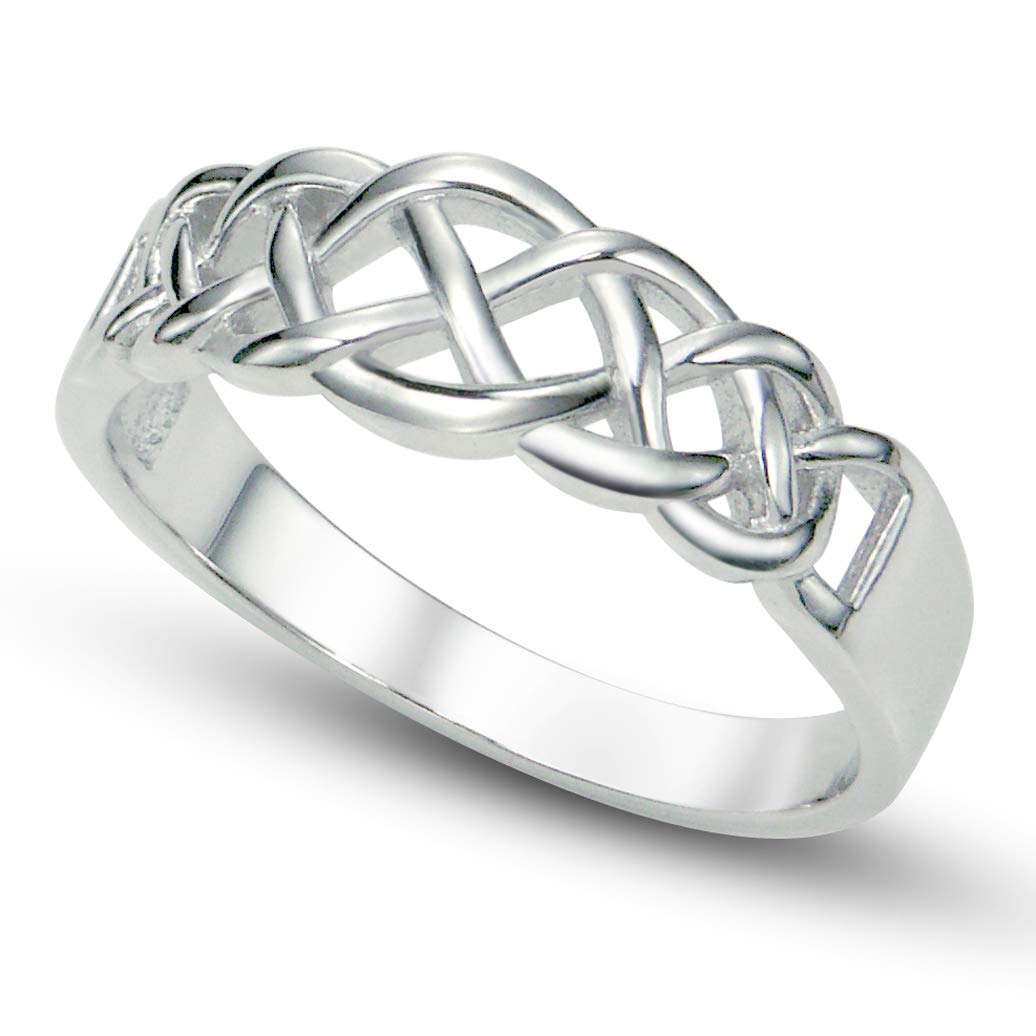 Metal Factory Sz 7 Sterling 925 Silver Celtic Knot Band Ring