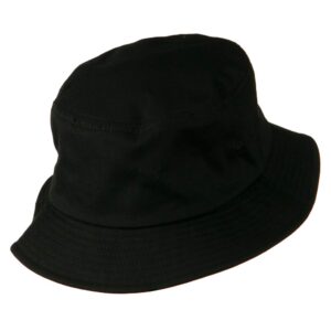 e4Hats.com Big Size Cotton Blend Twill Bucket Hat - Black 2XL-3XL