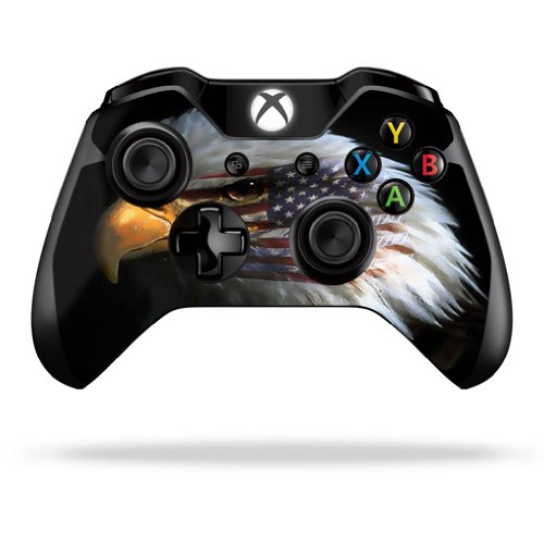 MightySkins Skin Compatible with Microsoft Xbox One or One S Controller - Eagle Eye | Protective, Durable, and Unique Vinyl wrap Cover | Easy to Apply, Remove, and Change Styles | Made in The USA