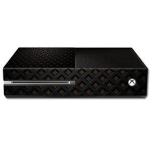 mightyskins skin compatible with microsoft xbox one - black wall | protective, durable, and unique vinyl decal wrap cover | easy to apply, remove, and change styles | made in the usa