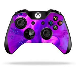 Protective Vinyl Skin Decal Skin Compatible with Microsoft Xbox One/One S Controller wrap Sticker Skins Purple Heart