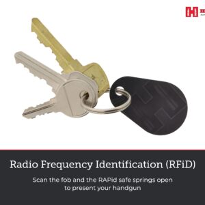 Hornady RAPiD Safe RFID Key Fob, 98161, 2 Pack - Provides Fast, Touch Free Entry to Hornady Rapid Safes in Emergencies - Durable Key Fob Keychain with Hornady Logo and RFID Chip for Instant Access