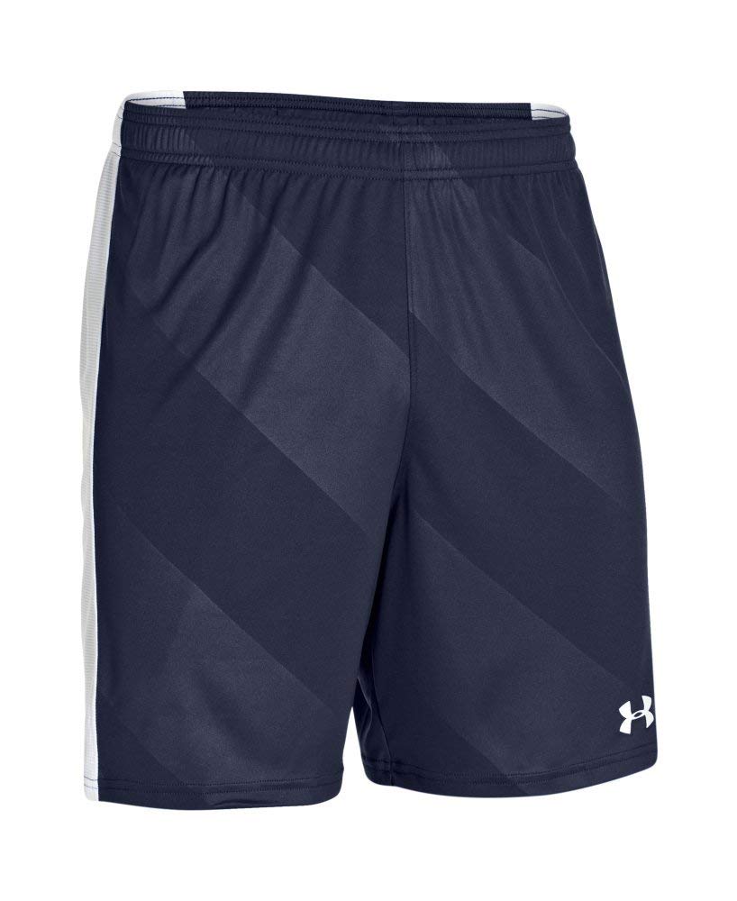 Under Armour Men's Fixture Soccer Shorts, Midnight Navy (410)/White, Small