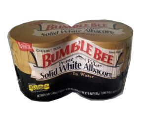 bumble bee prime solid white albacore fillet tuna 6 cans 5 oz. each