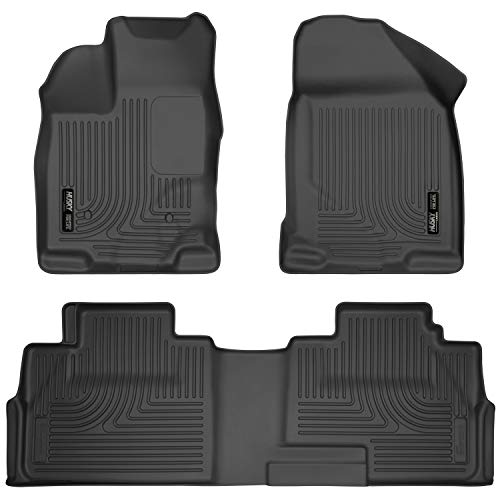 Husky Liners Weatherbeater Floor Mats | Fits 2007 - 2014 Ford Edge, 2007 - 2015 Lincoln MKX | Front & 2nd Row, 3-pc Black - 99761