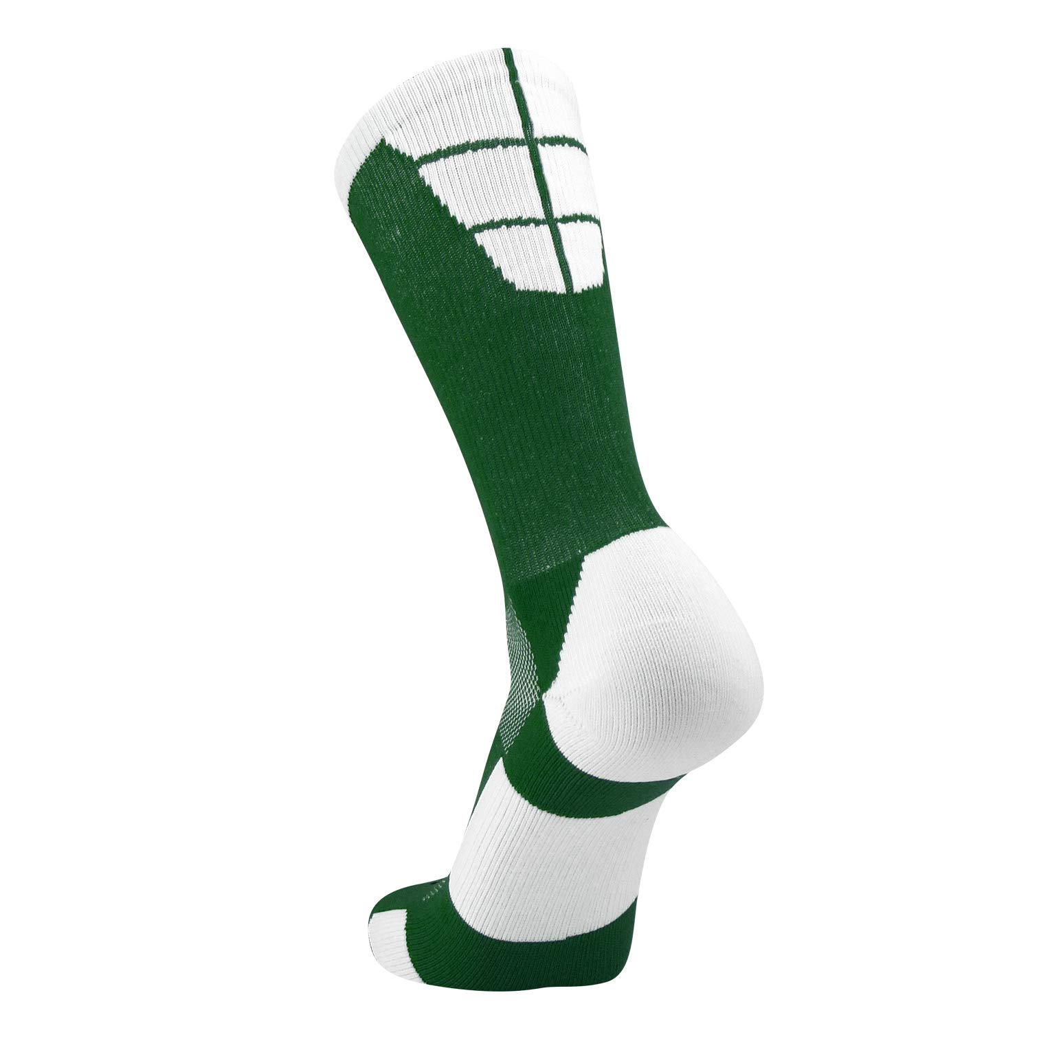 TCK Goalline 2.0 Football Socks (Dark Green/White, Large)