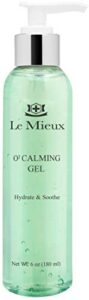 le mieux o2 calming gel - conductive facial gel with aloe - soothe mild visible irritation & redness - hydrating hyaluronic acid gel for microcurrent devices - no parabens or sulfates (6 oz / 180 ml)