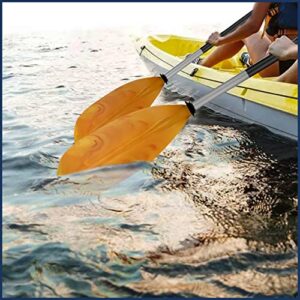 Five Oceans Kayak Paddles, 84" - 7ft Kayak Fishing Paddle, Detachable Heavy-Duty Aluminum Shaft, Reinforced Fiberglass Blades, 2-Piece Snap-Button, Lightweight Paddle Design for all Kayaks - FO2880