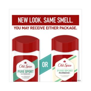 Old Spice 03891 Deodorant Stick, High Endurance, Pure Sport Scent, 3-oz. - Quantity 3