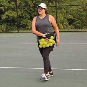 oncourt offcourt handy hopper – stores balls easily/fits around any waist / 36 tennis ball capacity