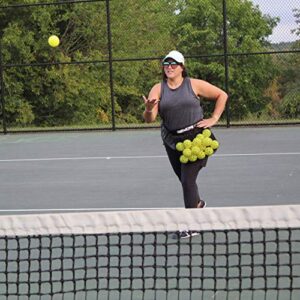 Oncourt Offcourt Handy Hopper – Stores Balls Easily/Fits Around Any Waist / 36 Tennis Ball Capacity