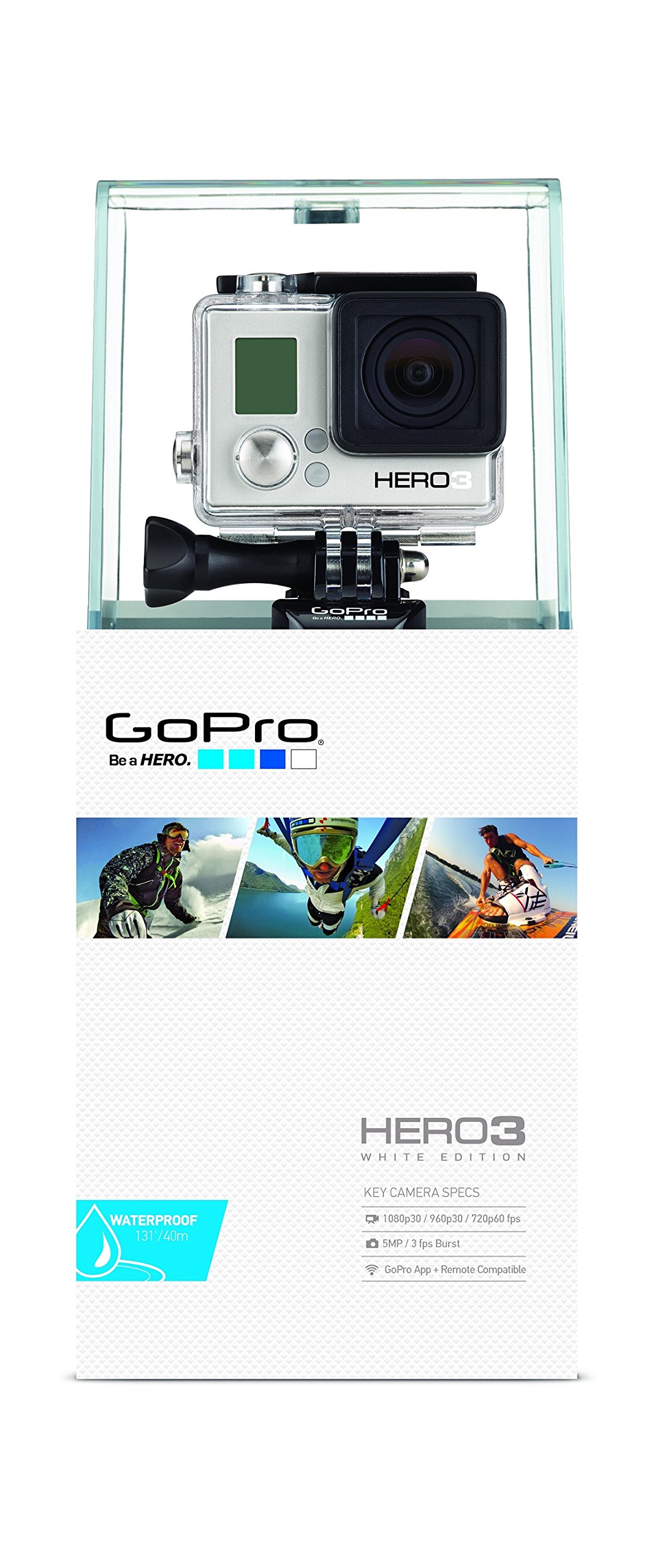 GoPro HERO3: White Edition - 131'/ 40m Waterproof Housing