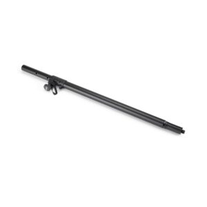 on-stage ss7746 subwoofer pole with m20 thread (for mounting a pa speaker above a sub cabinet, 1 3/8” mount with optional m20-threaded stem, 100 lb capacity, adjustable height, steel, black)