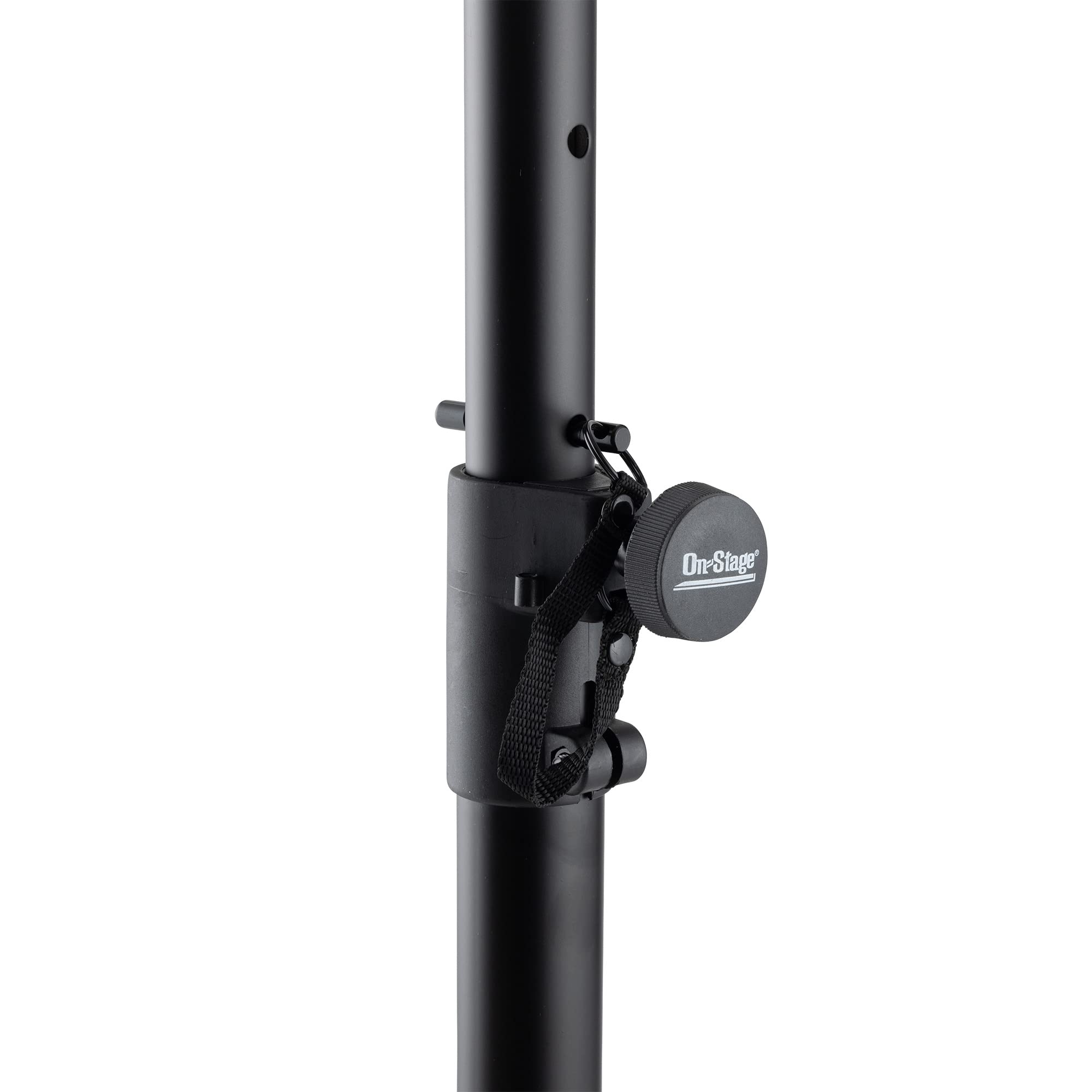 On-Stage SS7746 Subwoofer Pole with M20 Thread (for Mounting a PA Speaker Above a Sub Cabinet, 1 3/8” Mount with Optional M20-Threaded Stem, 100 lb Capacity, Adjustable Height, Steel, Black)