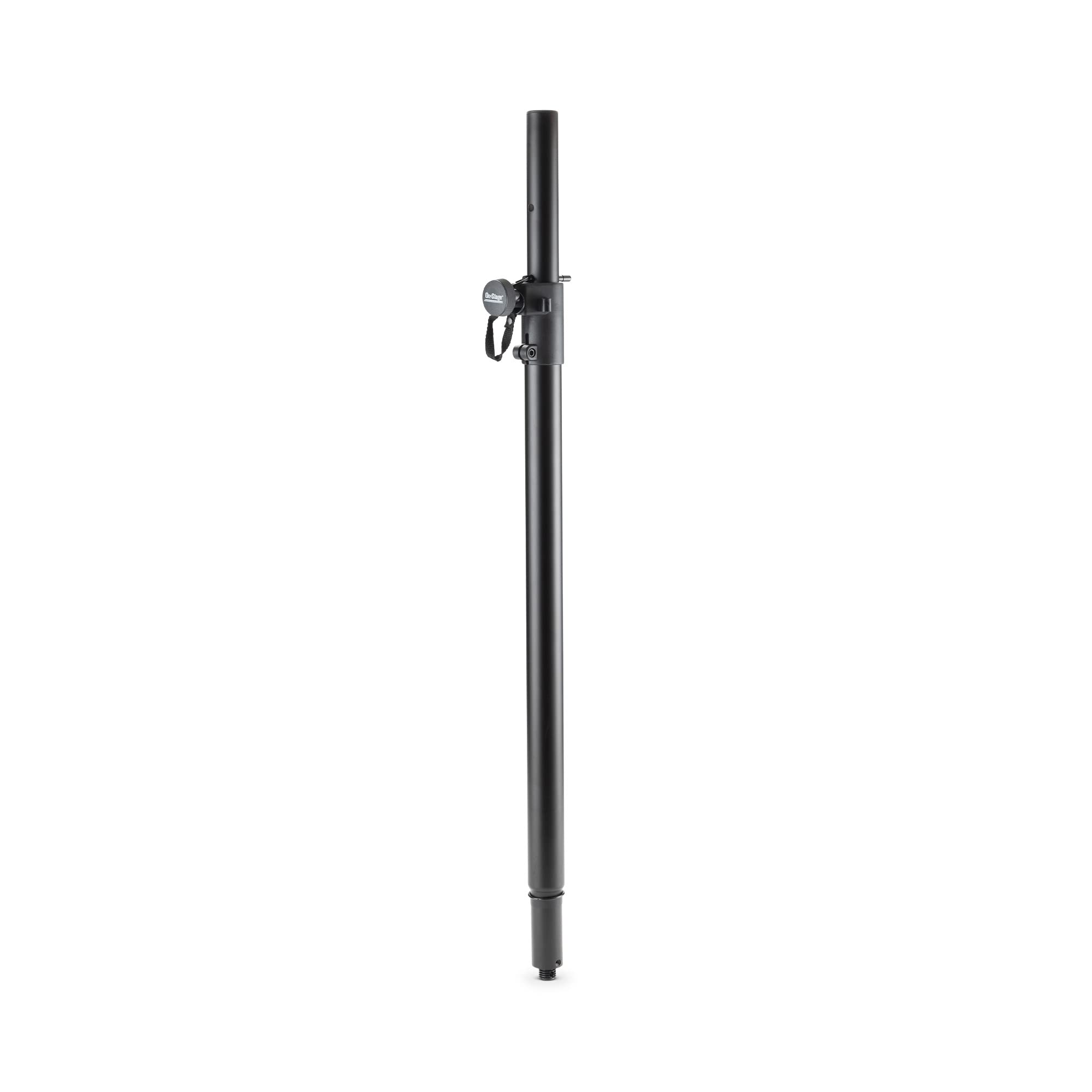 On-Stage SS7746 Subwoofer Pole with M20 Thread (for Mounting a PA Speaker Above a Sub Cabinet, 1 3/8” Mount with Optional M20-Threaded Stem, 100 lb Capacity, Adjustable Height, Steel, Black)