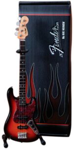 axe heaven fj-002 fender jazz 3-color sunburst miniature bass replica