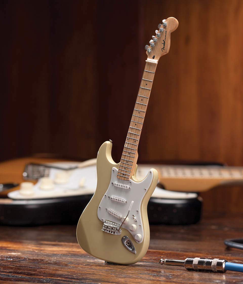 Axe Heaven FS-013 Fender Strat Cream Finish Miniature Guitar Replica