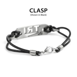 TRI INSPIRED - TRIathlon Black Bracelet 7.5"