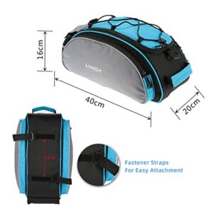 LIXADA Bicycle Rack Bag 13L Waterproof Cycling Bike Rear Seat Cargo Bag MTB Road Bike Rack Carrier Trunk Bag Pannier Handbag