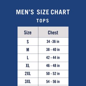 Jerzees Men's Dri-Power Cotton Blend Long Sleeve Tees, Moisture Wicking, Odor Protection, UPF 30+, Sizes S-3X, Columbia Blue, Medium