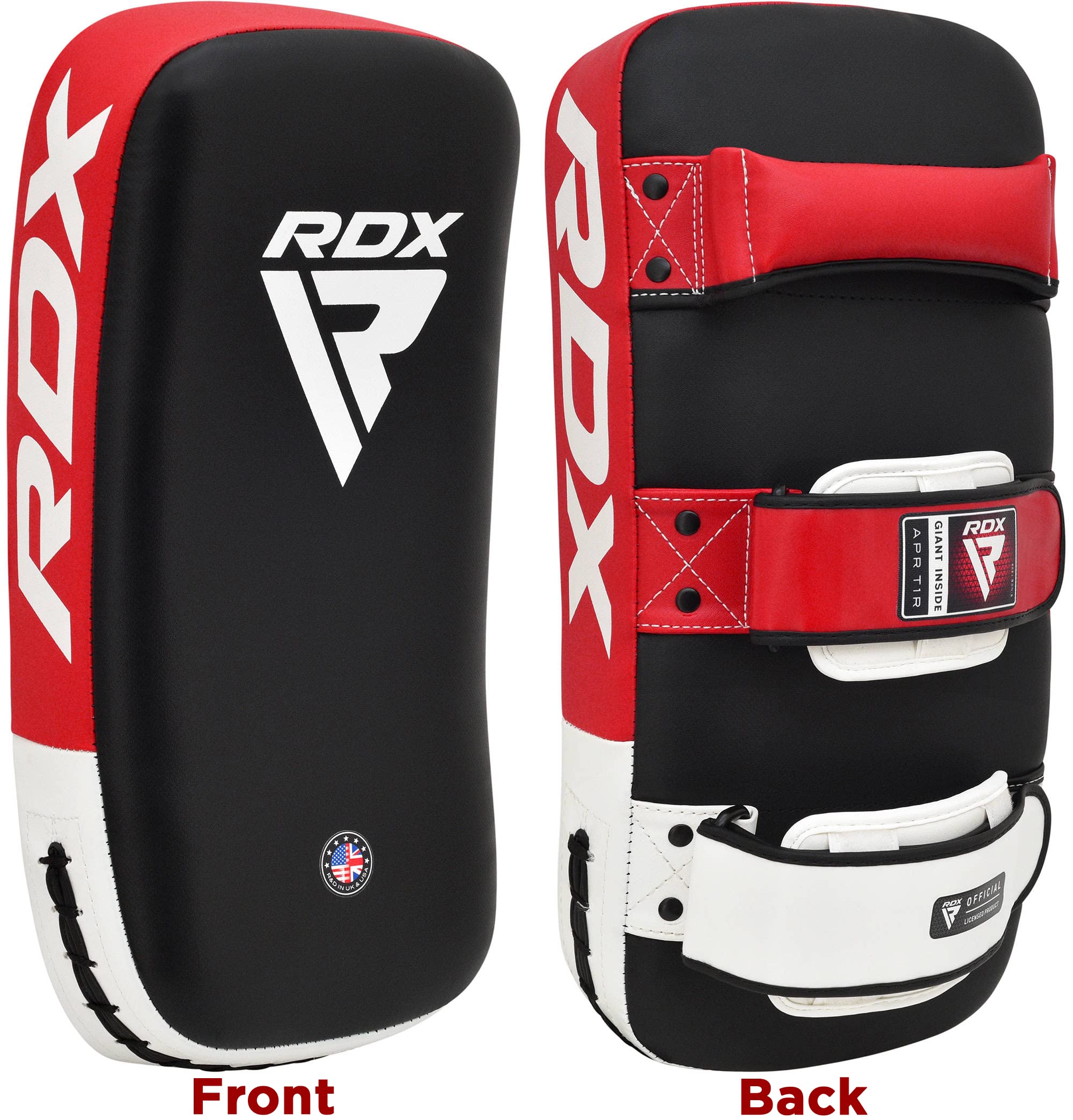 RDX Muay Thai Pad for Training, Curved Kickboxing kicking strike Shield, Coaching Kick Boxing, MMA, Martial Arts, Karate, Taekwondo, Punching, Foot, Knee and Elbow Target (One Pad Only)