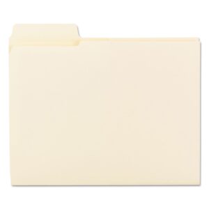 Smead 3-in-1 SuperTab Section Folder, Oversized 1/3-cut Tab, Letter Size, Manila, 12 Per Pack (11904)