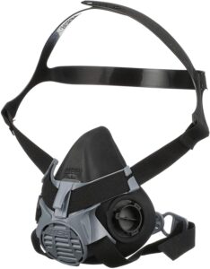 msa 10102184 advantage 420 series half-mask respirator - size: large, single neckstrap, twin-port reusable gas mask, msa advantage cartridge compatible