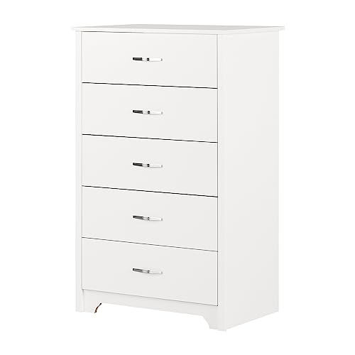 South Shore Fusion 5-Drawer Chest, Pure White