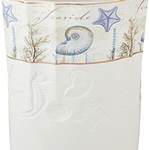 Avanti Linens - Waste Basket, Guest Bathroom Essentials, Nautical Home Decor (Antigua Collection)