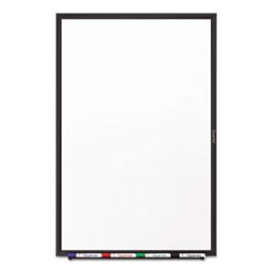 Quartet Whiteboard, Non-Magnetic Dry Erase White Board, 3' x 2', Total Erase, Black Aluminum Frame (S533B)