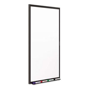 Quartet Whiteboard, Non-Magnetic Dry Erase White Board, 3' x 2', Total Erase, Black Aluminum Frame (S533B)