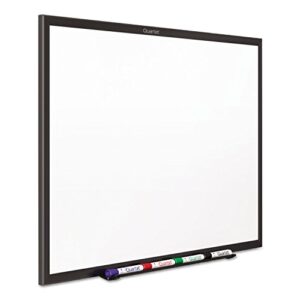 Quartet Whiteboard, Non-Magnetic Dry Erase White Board, 3' x 2', Total Erase, Black Aluminum Frame (S533B)