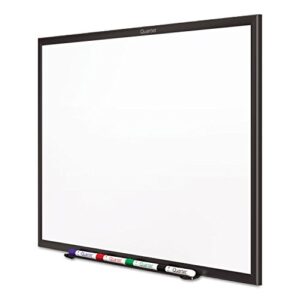 Quartet Whiteboard, Non-Magnetic Dry Erase White Board, 3' x 2', Total Erase, Black Aluminum Frame (S533B)