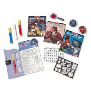 Melissa & Doug On the Go Secret Decoder Deluxe Activity Set and Super Sleuth Toy - Seek And Find Book, Kids Road Trip Essentials, Detective Kit, Travel Games For Ages 7+