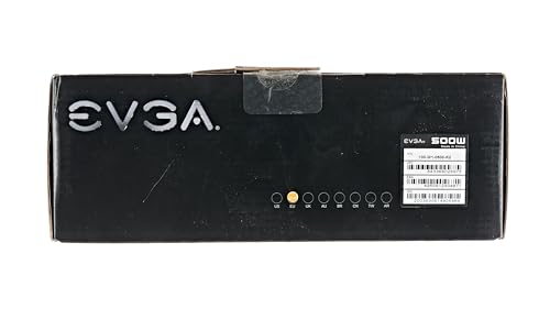 EVGA 500 W1, 80+ WHITE 500W Power Supply( 100-W1-0500-KR)