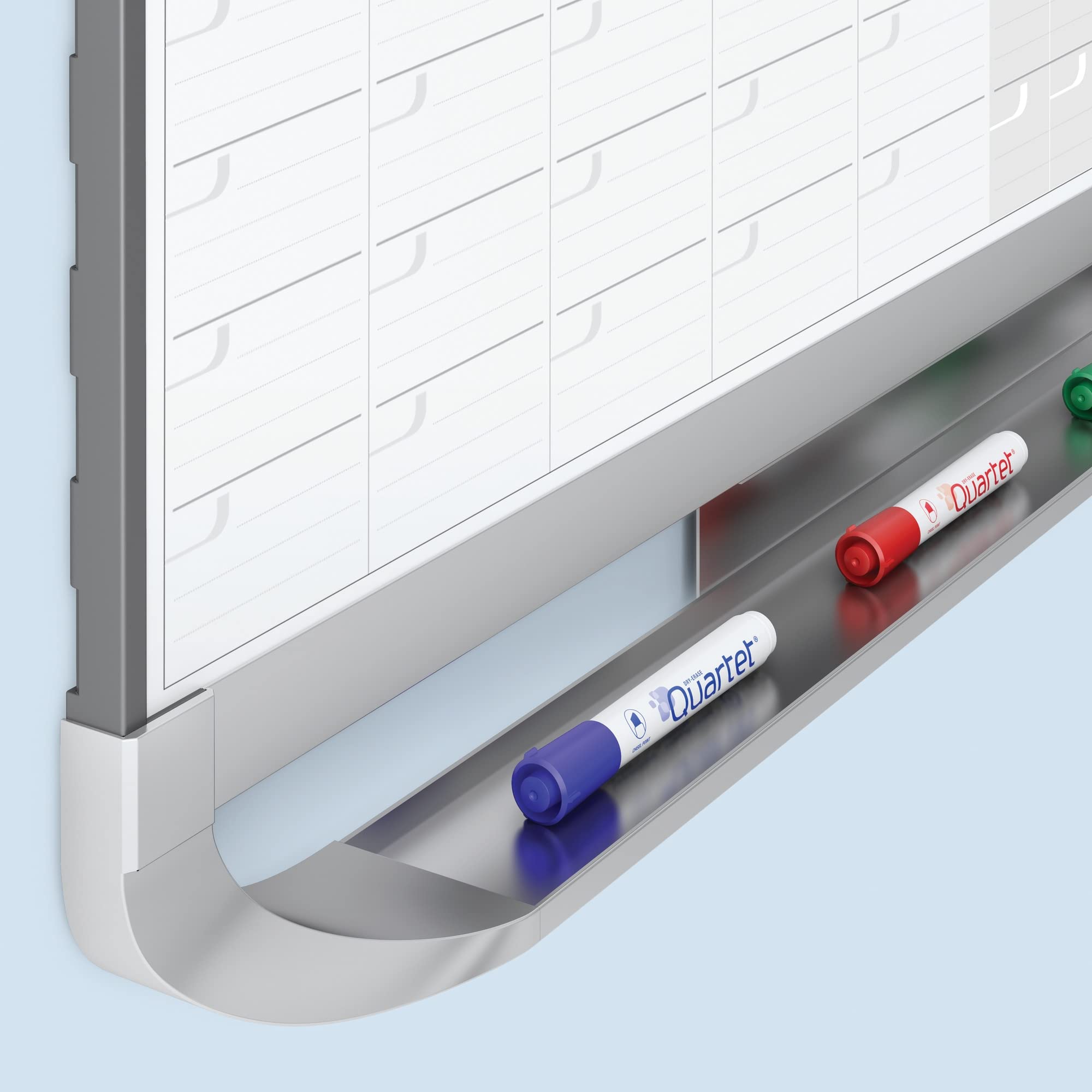 Quartet Dry Erase Calendar Board, Magnetic Whiteboard Planner, 3' x 2', 4 Months, Total Erase Surface, Prestige 2 (4MCP23P2)