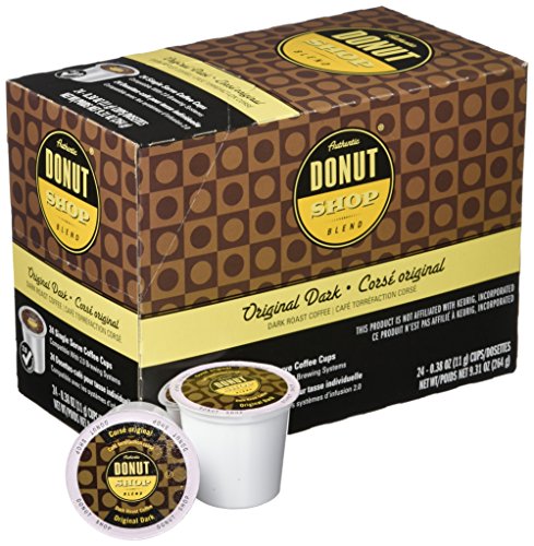 Authentic Donut Shop Blend Original Dark Single-cup Coffee for Keurig K-Cup Brewers, 24 Count