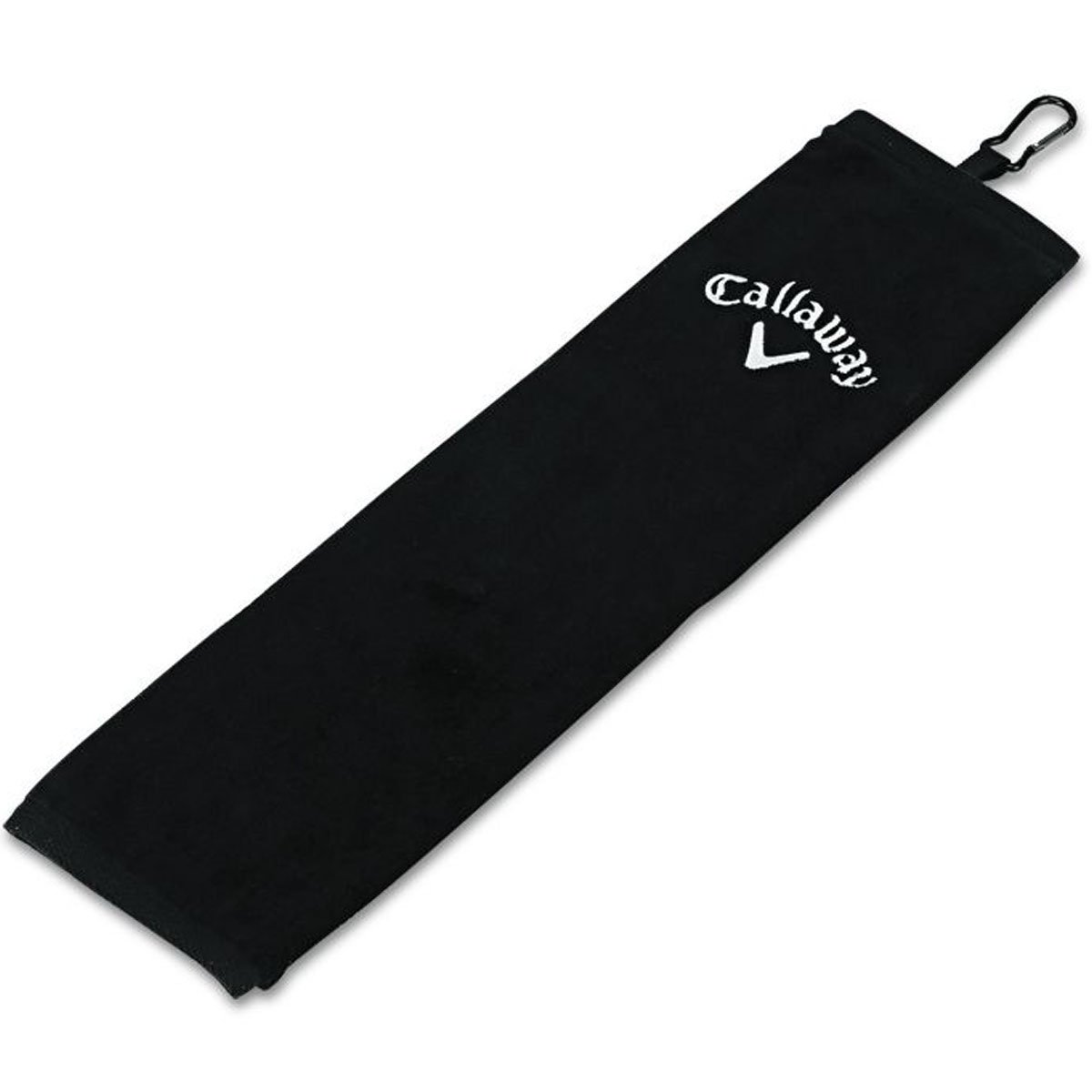 Callaway Tri Fold Towel, Black, 16 x 21 Inches