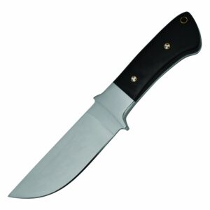 9.5 inch steel bolter black pakka wood handle hunting knife (black) h-8302