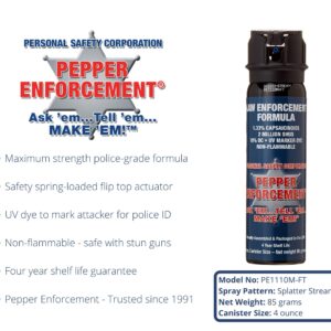 Guard Alaska 9 oz. Bear Spray Deterrent with Belt Clip Holster and Pepper Enforcement 4 oz. Pepper Spray Maximum Strength 10% OC - Powerful Protection, Self Defense, Hiking, Camping, Outdoors