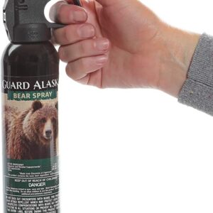 Guard Alaska 9 oz. Bear Spray Deterrent with Belt Clip Holster and Pepper Enforcement 4 oz. Pepper Spray Maximum Strength 10% OC - Powerful Protection, Self Defense, Hiking, Camping, Outdoors