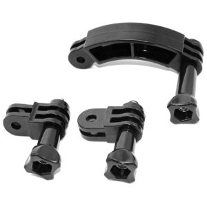 Goliton 90 Degree Rotary Extension arms Mount rig Screw Compatible with GoPro Hero 11/10/9/8/7/(2018)/6/5/4 Black