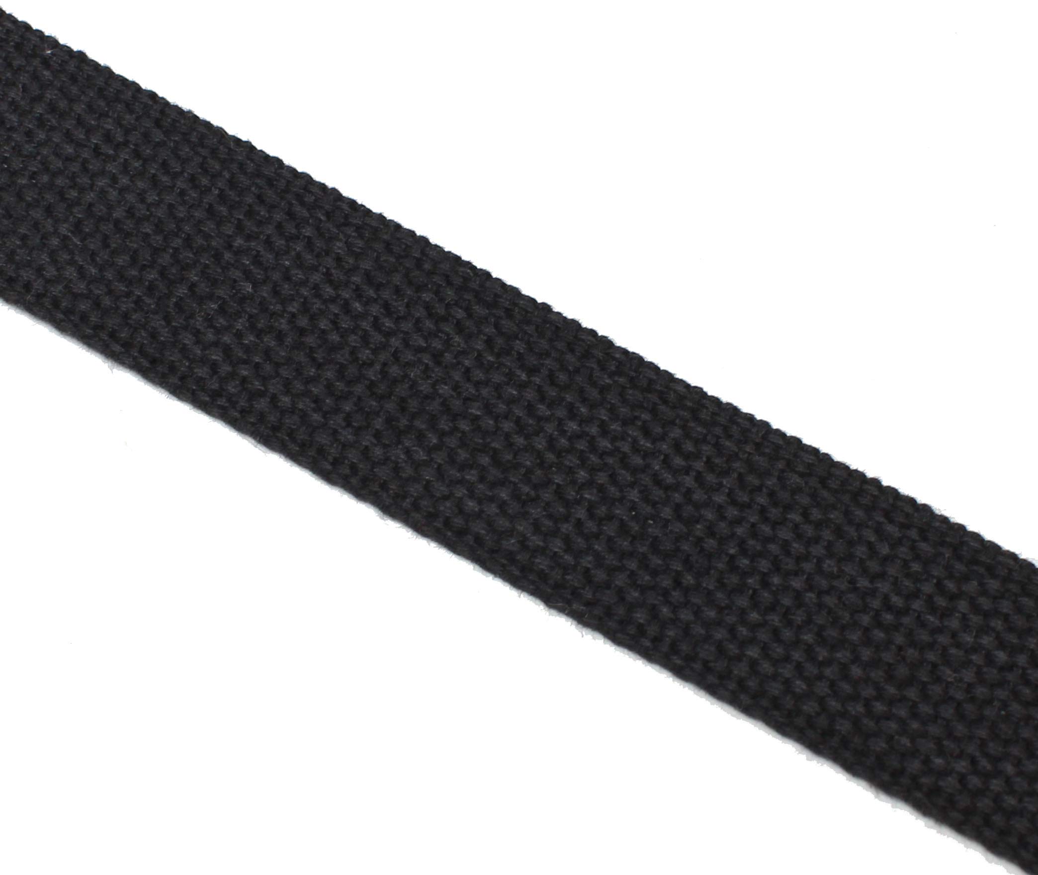 Canvas Web Belt Military Style with Brass Buckle and Tip 54" Long Many Colors (Black)