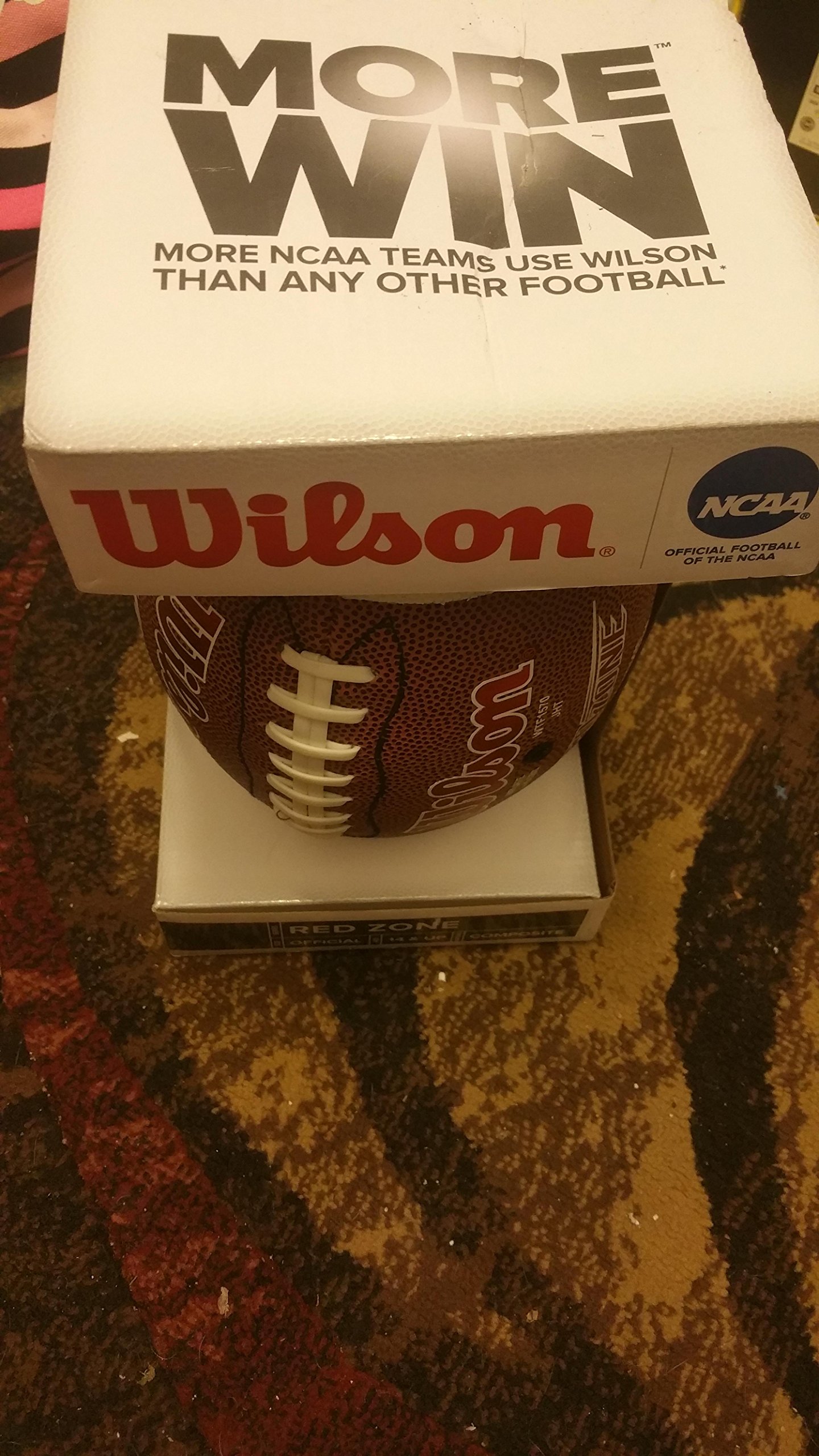 Wilson NCAA Red Zone Series Composite Leather Official Size Football | WTF1570ID