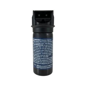 Pepper Enforcement PE510MF-FT Fogger Pepper Spray for Self Defense - Maximum Strength 10% OC Formula - Emergency Personal Protection & Safety Black