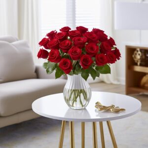 Red Roses- 50 Beautiful Fresh Flowers- Beautiful Gift