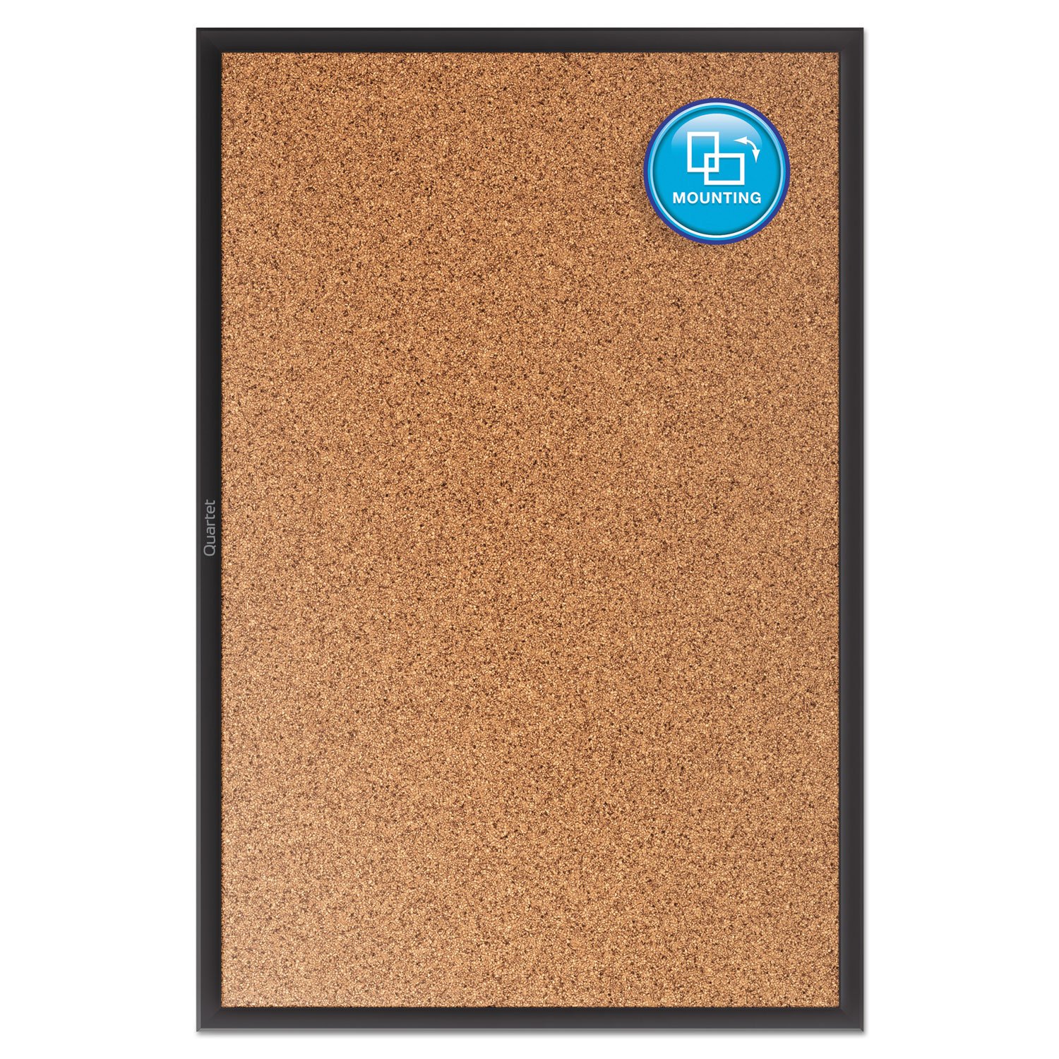 Quartet Cork Board, Bulletin Board, 8' x 4' Corkboard, Black Frame (2308B)