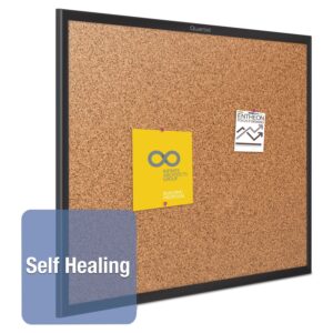 Quartet Cork Board, Bulletin Board, 8' x 4' Corkboard, Black Frame (2308B)