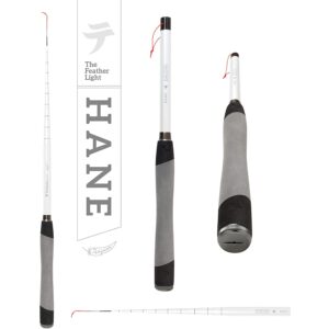 tenkara usa fly fishing hane™ rod with case, super compact all-around for small & medium fish - ultra-portable, carbon fiber, lightweight (10ft10in - 330cm) (tenkara usa rod only)